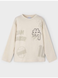 mayoral μπλουζα μακρυμανικη κολεγιακη 04074-070 biege