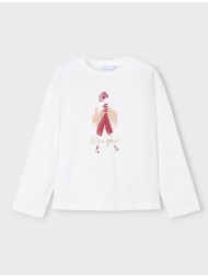 mayoral μπλουζα μακρυμανικη 04010-073 white