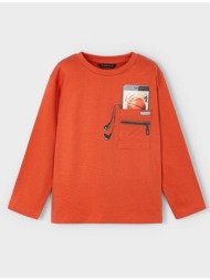 mayoral μπλουζα μακρυμανικη ψευδαισθ 04078-088 orange