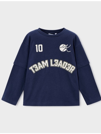 mayoral μπλουζα μακρυμανικη `team` 04075-075 darkblue σε προσφορά