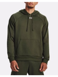 under armour ua rival fleece hoodie 1379757-390 olive
