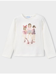 mayoral μπλουζα μακρυμανικη επισιμη 04011-095 offwhite