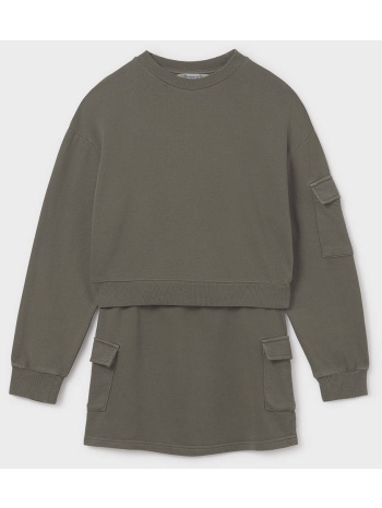 mayoral σετ φουστα cargo 07917-053 armygreen σε προσφορά