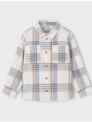 mayoral πουκαμισο μακρυμανικο καρο 04128-035 biege