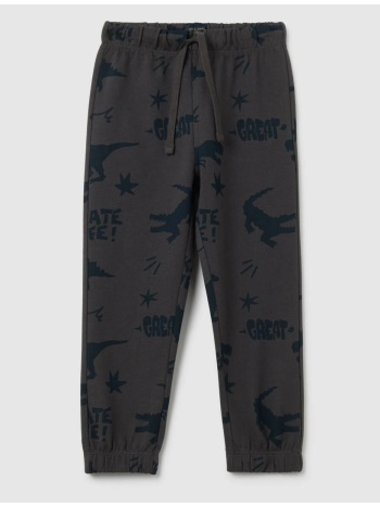 ovs trousers with aop 2446136-dark shadow gray