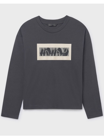 mayoral μπλουζα μακρυμανικo `nomad` 07013-050 darkgray