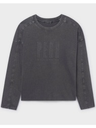 mayoral μπλουζα μακρυμαν απλικε κεντη 07008-055 darkslategrey