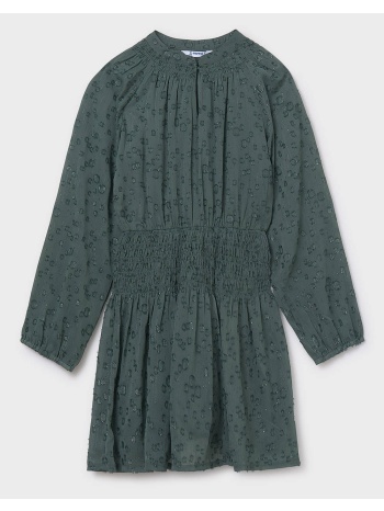 mayoral φορεμα γαζα lurex 07909-055 darkgreen σε προσφορά