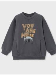 mayoral πουλοβερ μεταξοτυπια `coche` 04404-037 darkgray