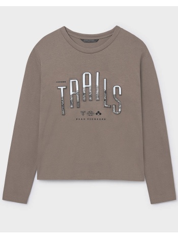 mayoral μπλουζα μακρυμανικη `trails` 07007-029 khaki σε προσφορά