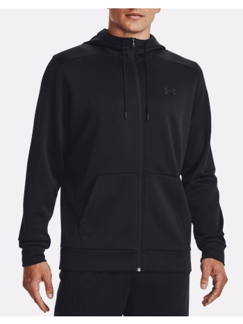 under armour ua armour fleece fz hoodie 1373357-001 black