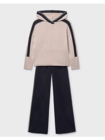 mayoral σετ παντελονι πλεκτο κουκουλα 07585-019 black σε προσφορά
