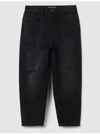 ovs baggy w/brokens 2454358-black beauty denimblack