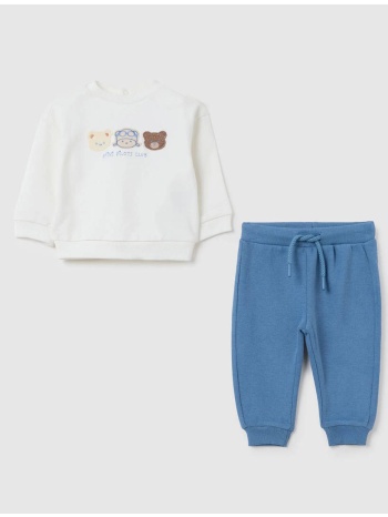 ovs set sweatshirt + trousers 2401728-coronet blue multi