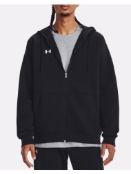 under armour ua rival fleece fz hoodie 1379767-001 black