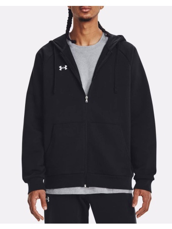 under armour ua rival fleece fz hoodie 1379767-001 black σε προσφορά