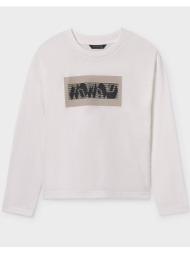 mayoral μπλουζα μακρυμανικo `nomad` 07013-049 cream