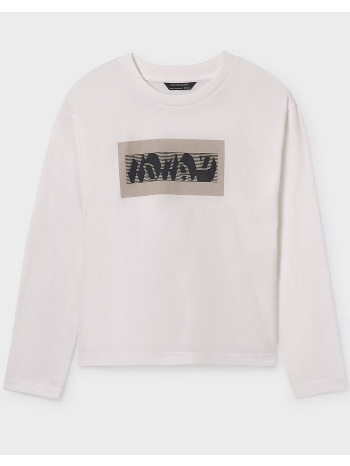 mayoral μπλουζα μακρυμανικo `nomad` 07013-049 cream σε προσφορά