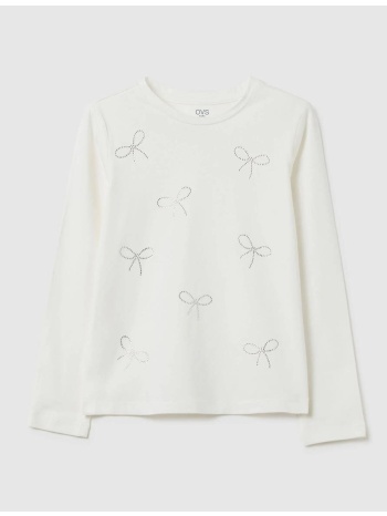 ovs tsh with strass 2447049-snow white offwhite
