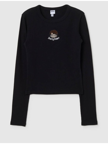 ovs t-shirt rib w/ embro hp 2448769-black black