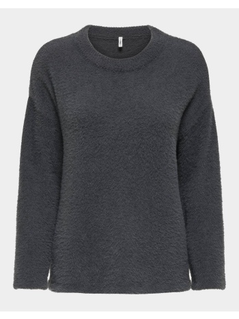 only onlpetra ls loose o-neck cc knt 15350652-blackened σε προσφορά