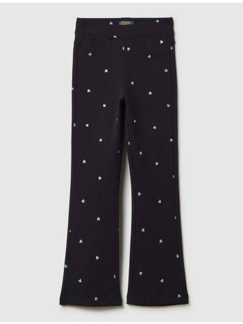 ovs tregging flare aop1col gl 2445139-black beauty black