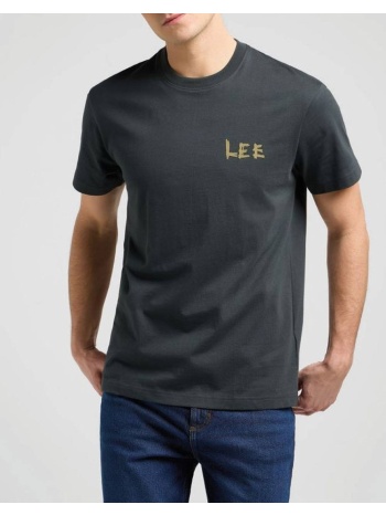 lee relaxed graphic tee 112370512-washed black darkslategrey σε προσφορά