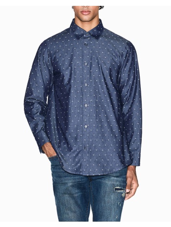 armani exchange shirt xm001716af17528-fb071 steelblue σε προσφορά