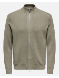 only&sons onscooper reg ls 12 cardigan knit frml 22035017-walnut biege