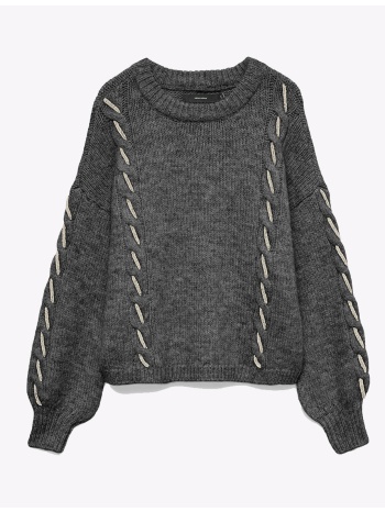vero moda vmilina ls o-neck handstitch pullover σε προσφορά
