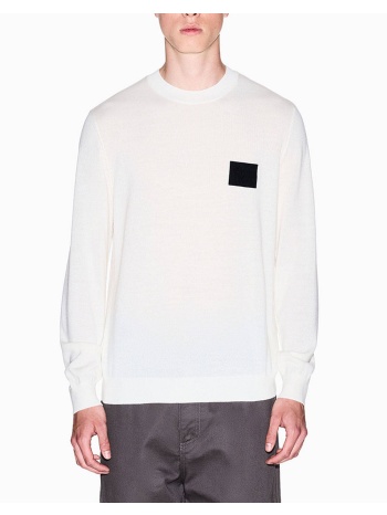 armani exchange pullover xm001329af11982-u0009 offwhite σε προσφορά