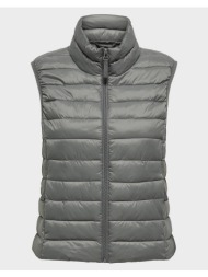 only onltahia lw quilted waistcoat otw noos 15351970-castor gray gray