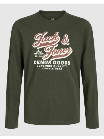 jack&jones jjelogo tee ls o-nec 2 col aw25 noos jnr