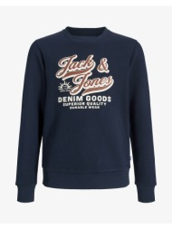 jack&jones jjelogo sweat crew 2 col 25/26 noos jnr 12279795-sky captain darkblue