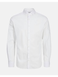 jack&jones jjeaxel stretch shirt ls noos jnr 12269870-white white