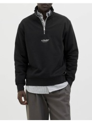 jack&jones jjesoho sweat quarter zip hn noos 12278793-black black