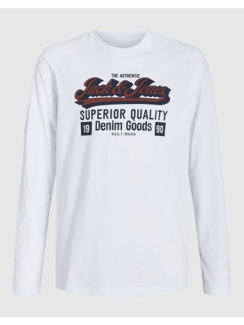 jack&jones jjelogo tee ls o-nec 2 col aw25 noos jnr