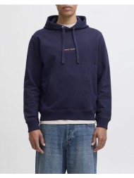 jack&jones jornorrebro emb sweat hood noos 12282861-ocean cavern oceanblue
