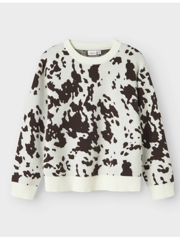 name it nkforkide ls knit box 13247669-seal browncow multi σε προσφορά