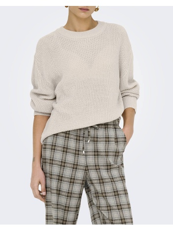 only onlmilouz ls rib pullover knt noos 15361110-moonbeam