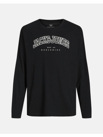 jack&jones jjecaleb varsity tee ls o-neck sn jnr