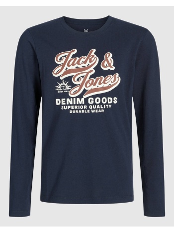 jack&jones jjelogo tee ls o-nec 2 col aw25 noos jnr