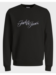 jack&jones jorinwood sweat crew neck fst jnr 12288441-black black