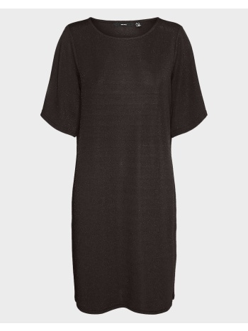 vero moda vmkanva 2/4 tee dress jrs ga 10316741-chocolate σε προσφορά