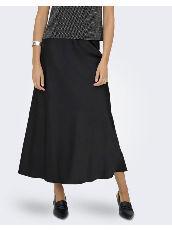 only onlmika vis satin long skirt wvn 15361200-black black σε προσφορά