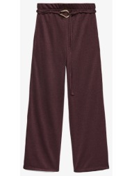 vero moda vmlouisa hw wide pant jrs ga 10336211-winetasting bordeux