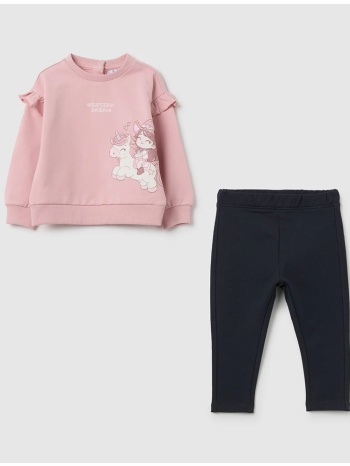 ovs jogging set w/unicorn 2396167-bleached mauve multi