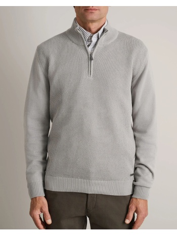 navy&green πλεκτο βαμβακερο λουπετο με φερμουαρ