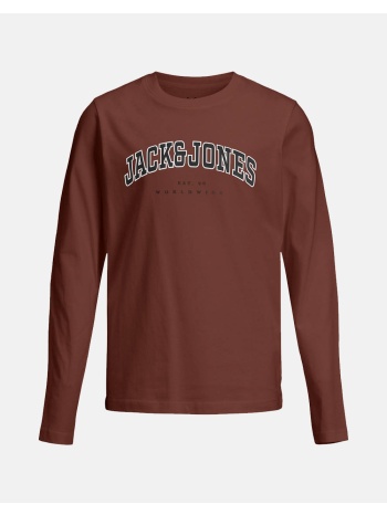 jack&jones jjecaleb varsity tee ls o-neck sn jnr