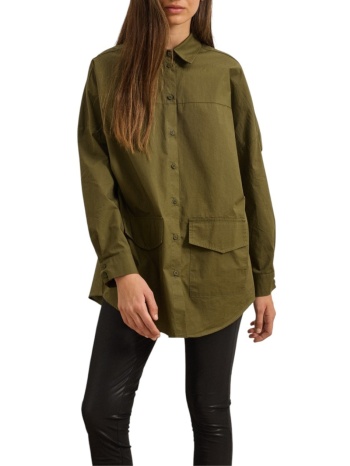 namaste ``πουκαμισο saga ww0425016-khaki khaki σε προσφορά
